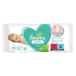 PAMPERS BABY WIPES SENSITIVE x52