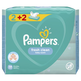 PAMPERS WIPES FRESH CLEAN (2+2 Free) 4x52
