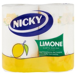 NICKY IN CUCINA KITCHEN TOWELS LEMON x2