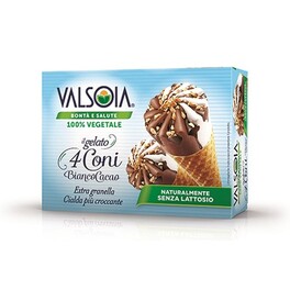 VALSOIA IL GELATO CLASSIC CONES SOYA BASED X4 300G