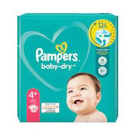PAMPERS CP BABY DRY 4+ MAXI PLUS 