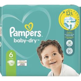 PAMPERS VP BABY DRY 6 EXTRA LARGE X35