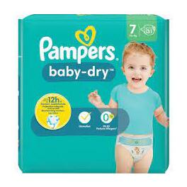 PAMPERS VP BABY DRY 7 EXTRA LARGE x31
