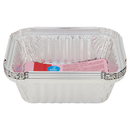 SISA FOIL CONTAINER WITH LID 1 PORTION X5pc