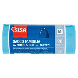 SISA GARBAGE BAG FAMILY SIZE  BLUE 50X60