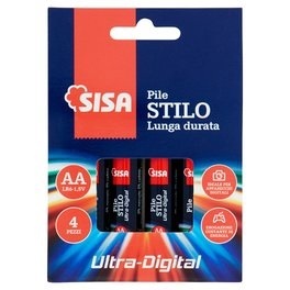 SISA BATTERY MINI STILO LONG LIFE DIGITAL AA LR6-1,5V 4PCS