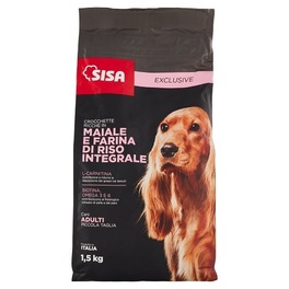 SISA DRY DOG FOOD EXCLUSIVE PORK & RICE (SMALL DOG) 1.5KG