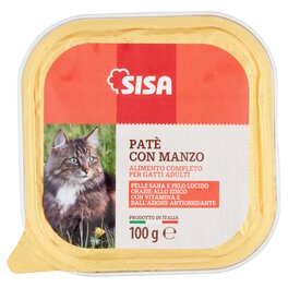 SISA CAT FOOD PATE BEEF 100G