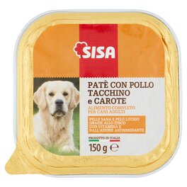 SISA DOG FOOD PATE CHICKEN, TURKEY & CARROTS 150G