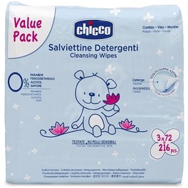 CHICCO CLEANSING WIPES 3X72PCS