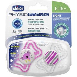 CHICCO SOOTHER PHYSIO LIGHT LUMI 6-16M