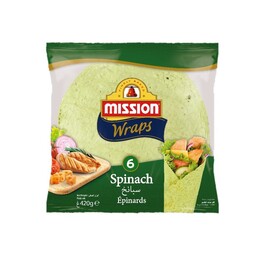 MISSION TORT WHEAT SPINACH 420G
