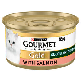 GOURMET GOLD SUCCULENT DELIGHTS WITH SALMON 85G