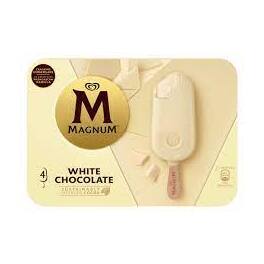 ALGIDA MAGNUM WHITE MULTIPACK ICE CREAM X4 316G