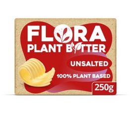 FLORA PLANT BUTTER UNSALTED 250G