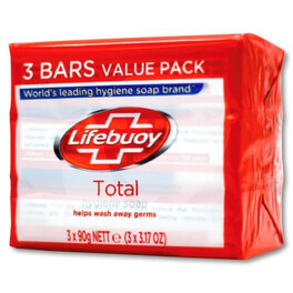 LIFEBUOY TOTAL BAR SOAP (RED) 3x90G