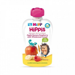 HIPP APPLE, BANANA RASPBERRY WITH CEREAL 100G